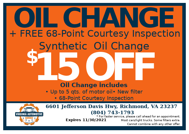 Coupon Oil Change Near DuPont Plant Richmond Spruance 23234 Specials
